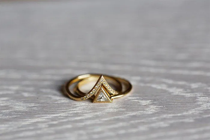 capucinne Rings Diamond Ring Set Engagement Ring Set