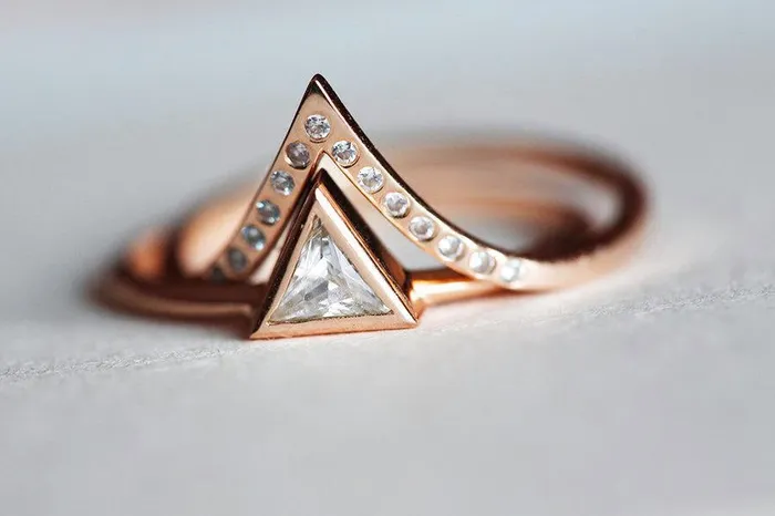 capucinne Rings Diamond Ring Set Engagement Ring Set