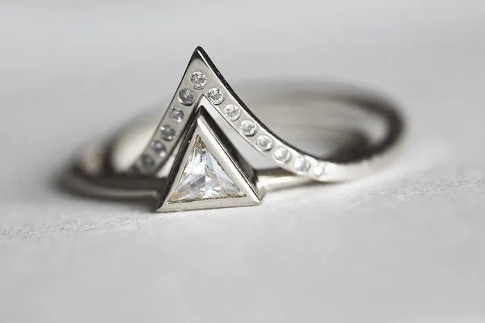 capucinne Rings Diamond Ring Set Engagement Ring Set