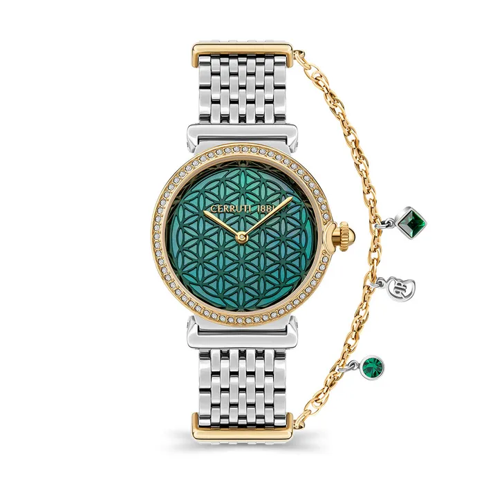 Cerruti Corniglia Womens Analog Green Dial Watch Cerruti Watches