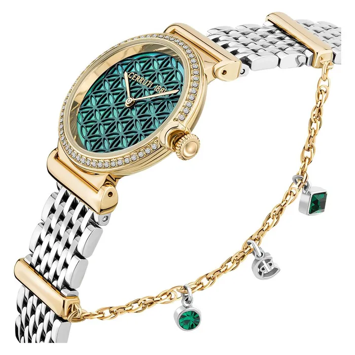 Cerruti Corniglia Womens Analog Green Dial Watch Cerruti Watches