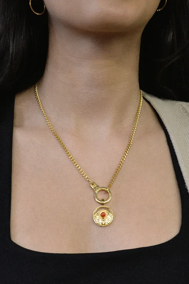 Charm Necklaces Air Anchor Begin Again Scarab Charm