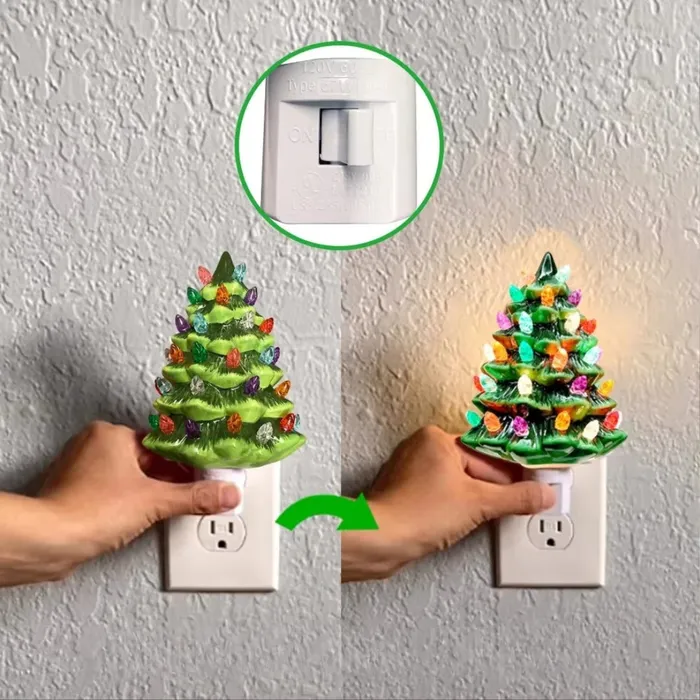 Christmas Tree Night Light wickedafstore Necklaces Christmas Tree Night Light wickedafstore Necklaces