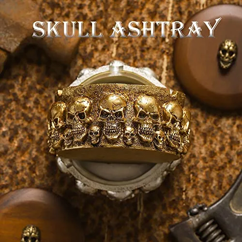 Dropshipped via Social Commerce Network Ashtray with Lid Silver Rings