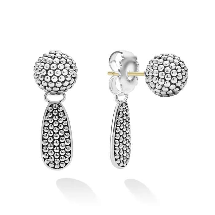 Earrings LAGOS Signature Caviar Caviar Beaded FrontBack Drop Earrings