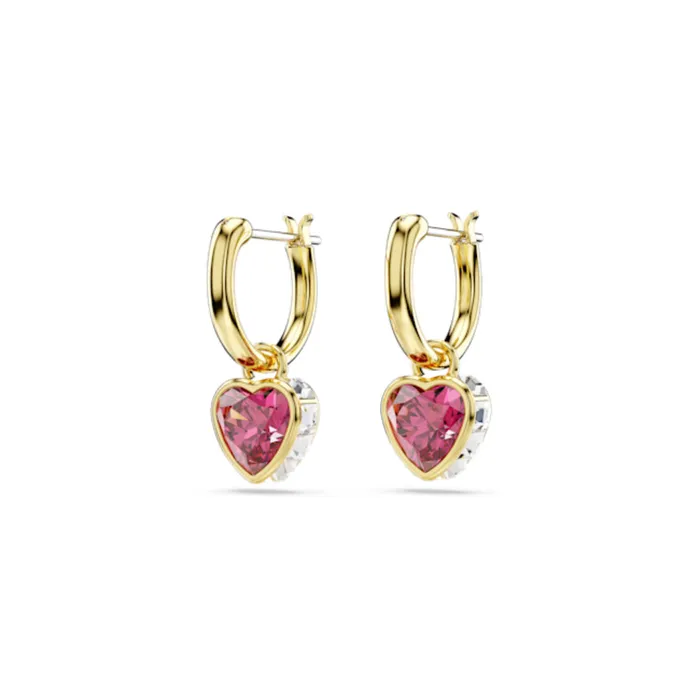 Earrings Swarovski Chroma Drop Earrings Heart Red Goldtone plated Swarovski Earrings Swarovski Chroma Drop Earrings Heart Red Goldtone plated Swarovski