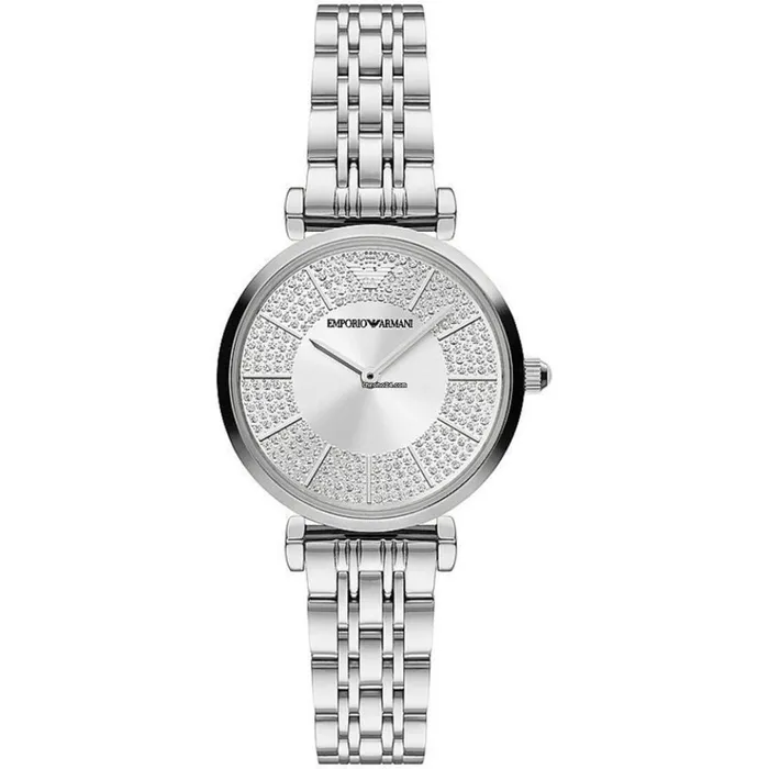 Emporio Armani Watches Emporio Armani Womens Gianni TBar Analog Silver Dial Watch Emporio Armani Watches Emporio Armani Womens Gianni TBar Analog Silver Dial Watch