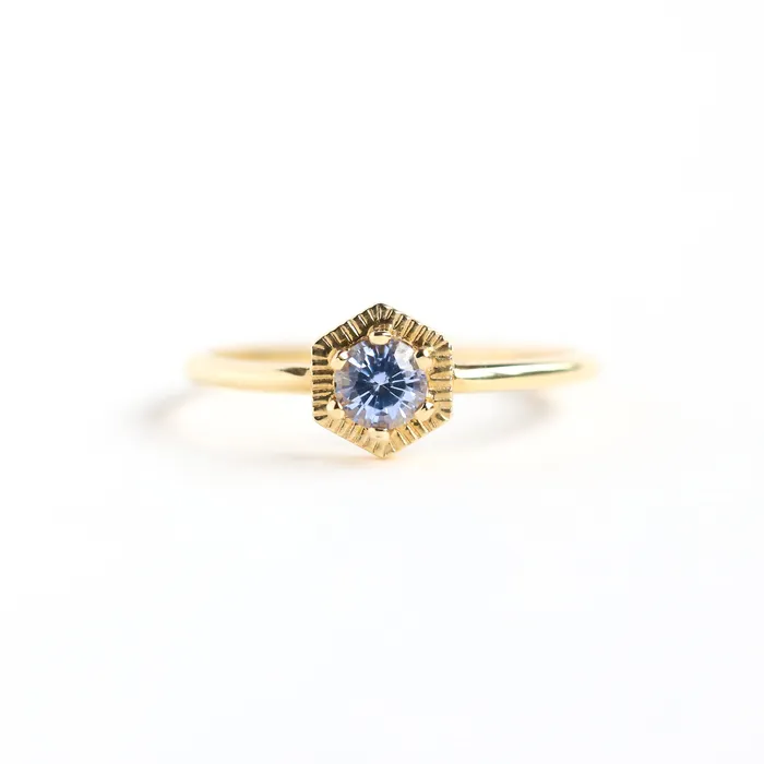 Jayda Blue Sapphire Ring Capucinne Rings