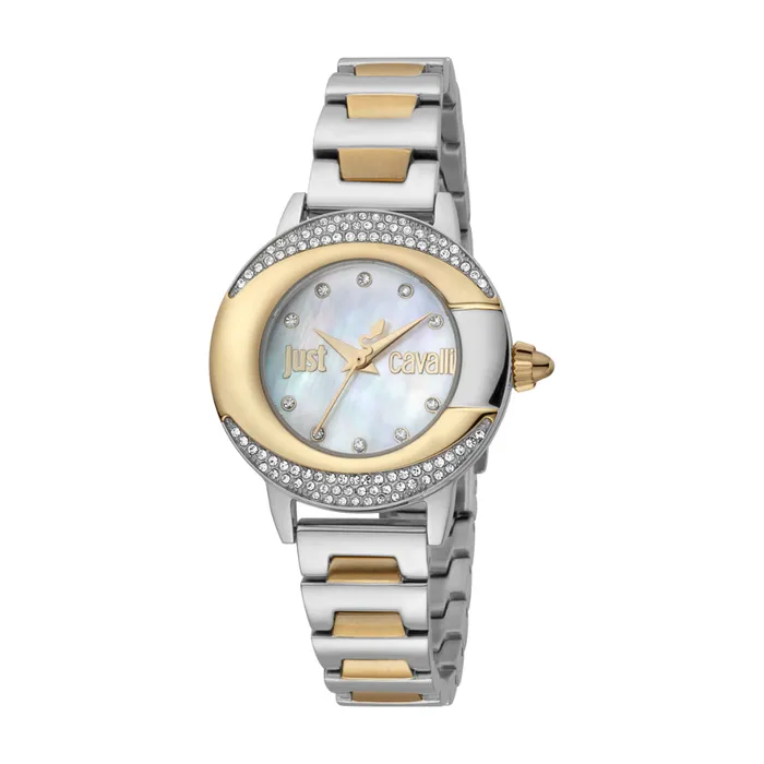 Just Cavalli Bracelets Just Cavalli Women Watch Two Tone Silver Gold Color Case White Mop Dial Two Tone Silver Gold Color Stainless Steel Metal Bracelet Just Cavalli Bracelets Just Cavalli Women Watch Two Tone Silver Gold Color Case White Mop Dial Two Tone Silver Gold Color Stainless Steel Metal Bracelet