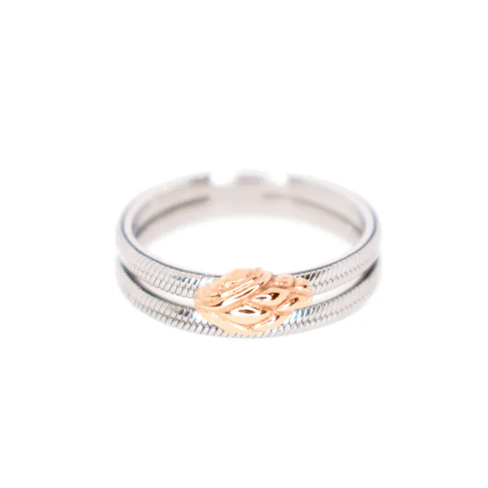 Just Cavalli Rings Just Cavalli Ring With Rosegold Head Snake Size 8