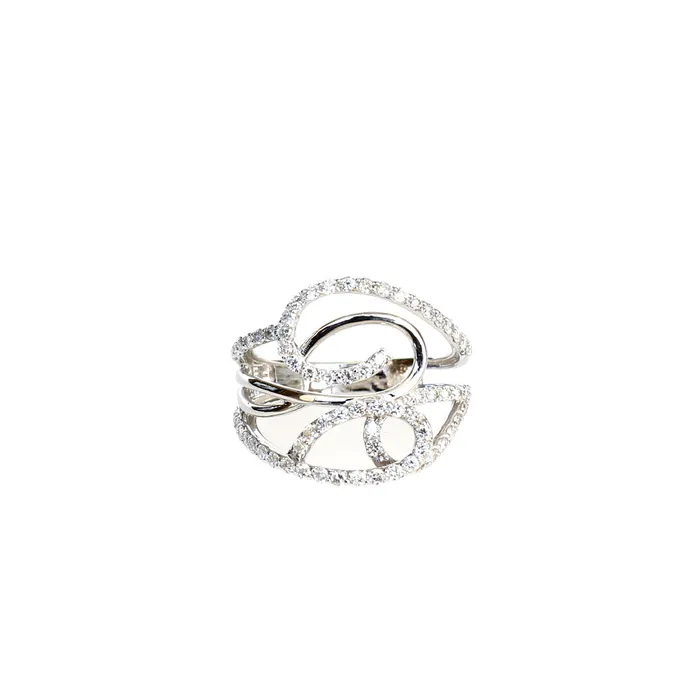 Korloff White Gold Ring With Diamonds Size 75 Korloff Rings