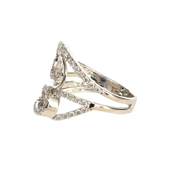 Korloff White Gold Ring With Diamonds Size 75 Korloff Rings Korloff White Gold Ring With Diamonds Size 75 Korloff Rings