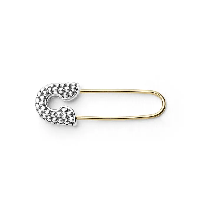 KSL TwoTone Safety Pin Earring LAGOS Earrings
