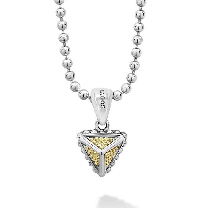 Lagos Necklaces KSL Caviar Pyramid Pendant Necklace Lagos Necklaces KSL Caviar Pyramid Pendant Necklace