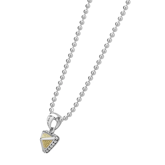 Lagos Necklaces KSL Caviar Pyramid Pendant Necklace Lagos Necklaces KSL Caviar Pyramid Pendant Necklace