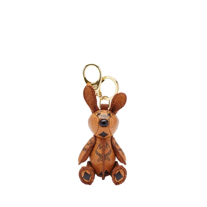 MCM Park Rabbit Charm in Visetos MCM Charm Necklaces