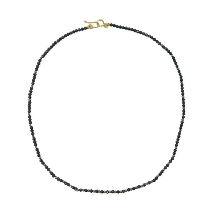 Necklaces Lena Skadegard Black Spinel on Cord Necklace Lena Skadegard