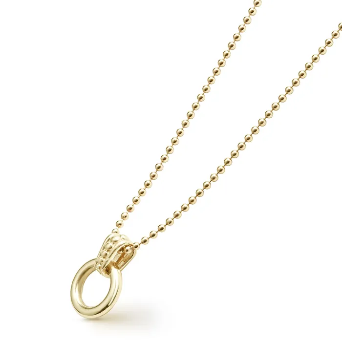 Necklaces Meridian 18K Gold Circle Pendant Necklace LAGOS Necklaces Meridian 18K Gold Circle Pendant Necklace LAGOS