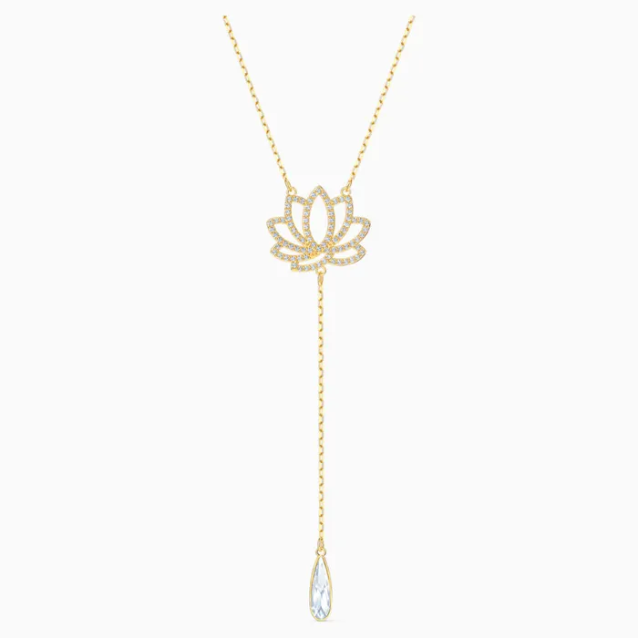 Necklaces Swarovski SwarovskiSymbolic Lotus Necklace White GoldToneOne Size