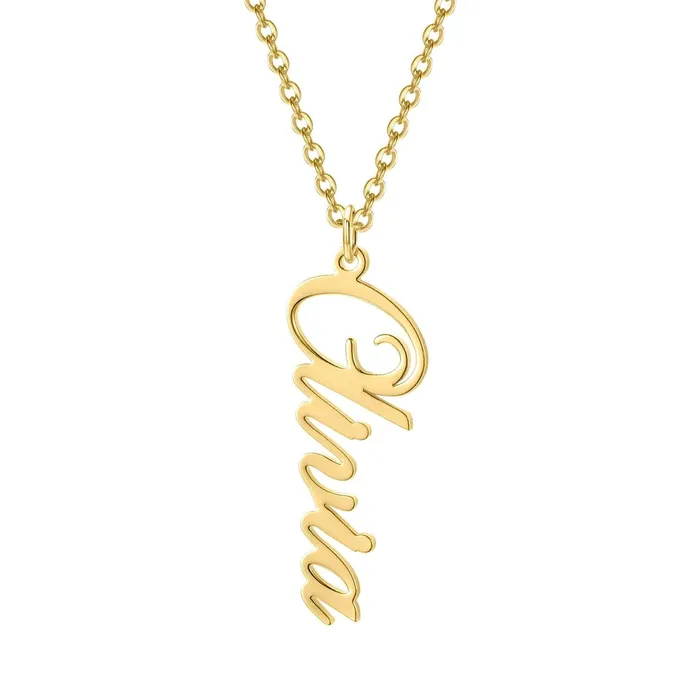 Necklaces Vertical Serenity Name Necklace Novalico