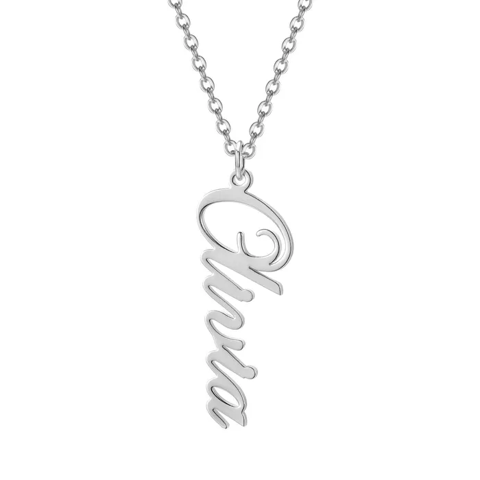 Necklaces Vertical Serenity Name Necklace Novalico