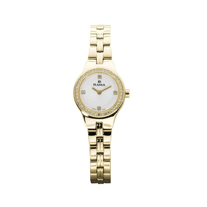 Rama Ladies Quartz Watch Full Yellow Gold Plated Stainless Steel Case BraceletWith White Color Dial Rama Bracelets Rama Ladies Quartz Watch Full Yellow Gold Plated Stainless Steel Case BraceletWith White Color Dial Rama Bracelets