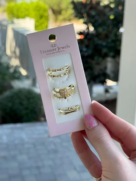 Regal Radiance Ring Set by Treasure Jewels Treasure Jewels Rings