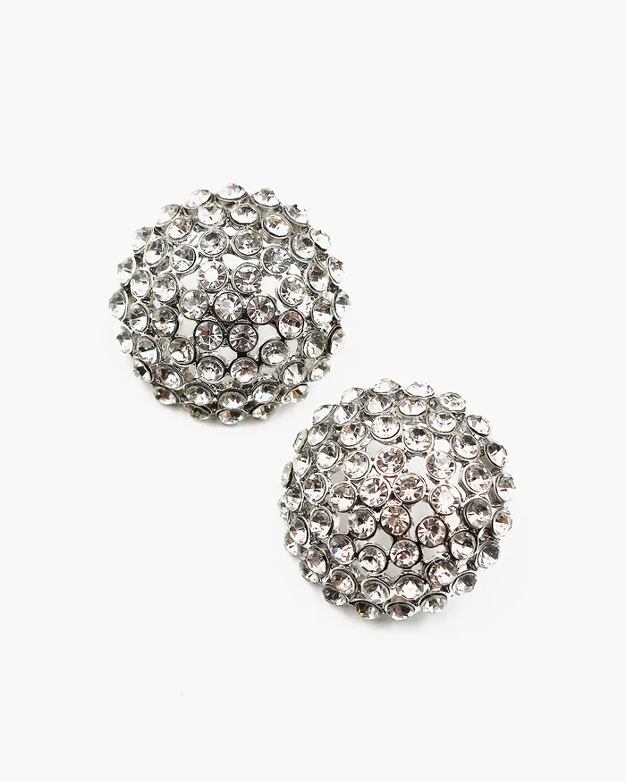 Rhinestone Button Earrings 01112024 Earrings Rhinestone Button Earrings 01112024 Earrings