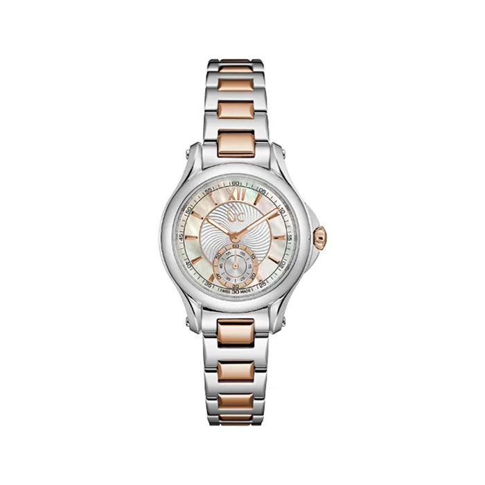 Rings Gc Gc Ladies Two Tone Watch With Mother Of Pearl Dial