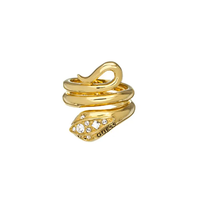 Rings Guess Guess Ring Spiral Snake Style With Stone Size 625