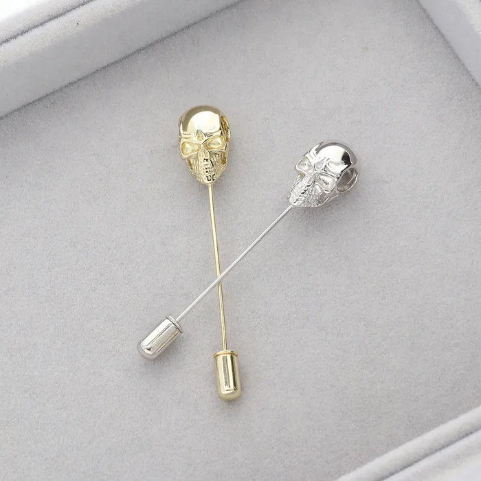 Rings Skull Bones Pin in Sterling Silver BERRICLE