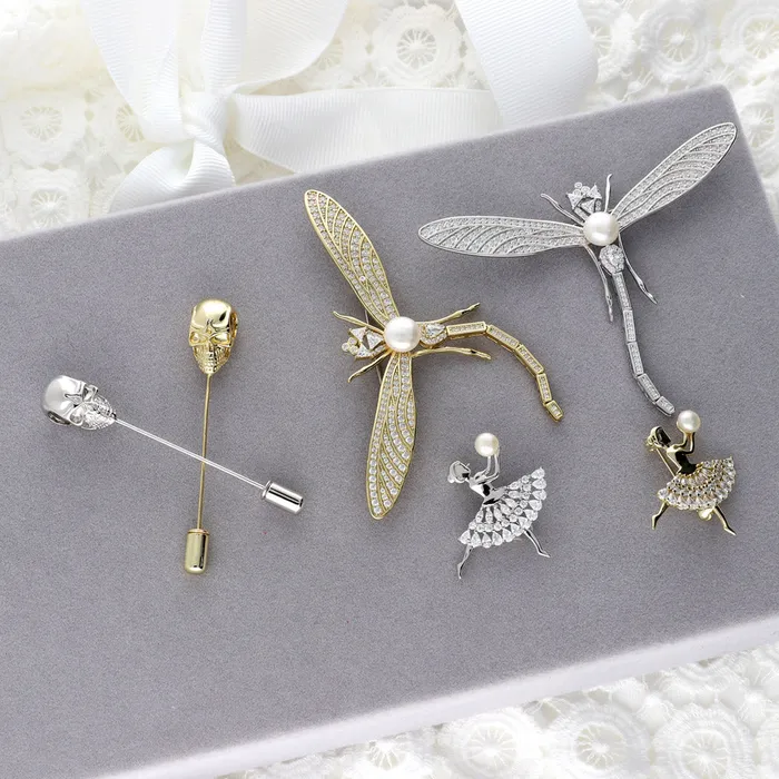 Rings Skull Bones Pin in Sterling Silver BERRICLE