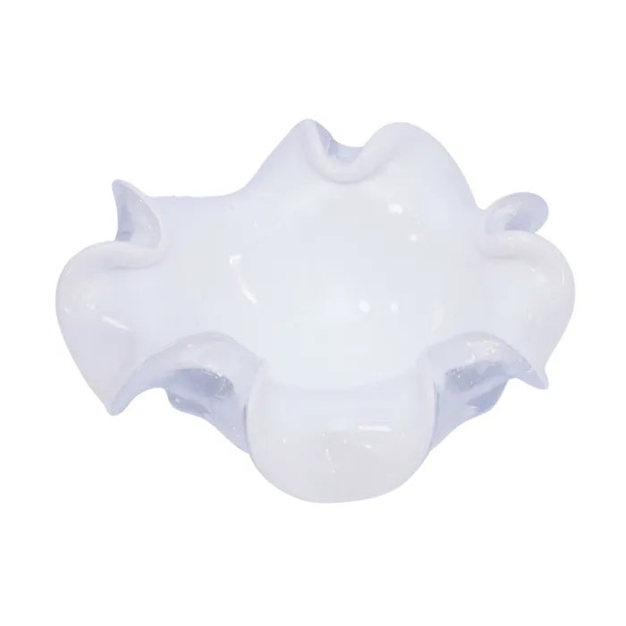 Rings Wave Murano Wave Murano Vase Aurati Center Piece White With Silver Leaf Size 25 Cm Rings Wave Murano Wave Murano Vase Aurati Center Piece White With Silver Leaf Size 25 Cm
