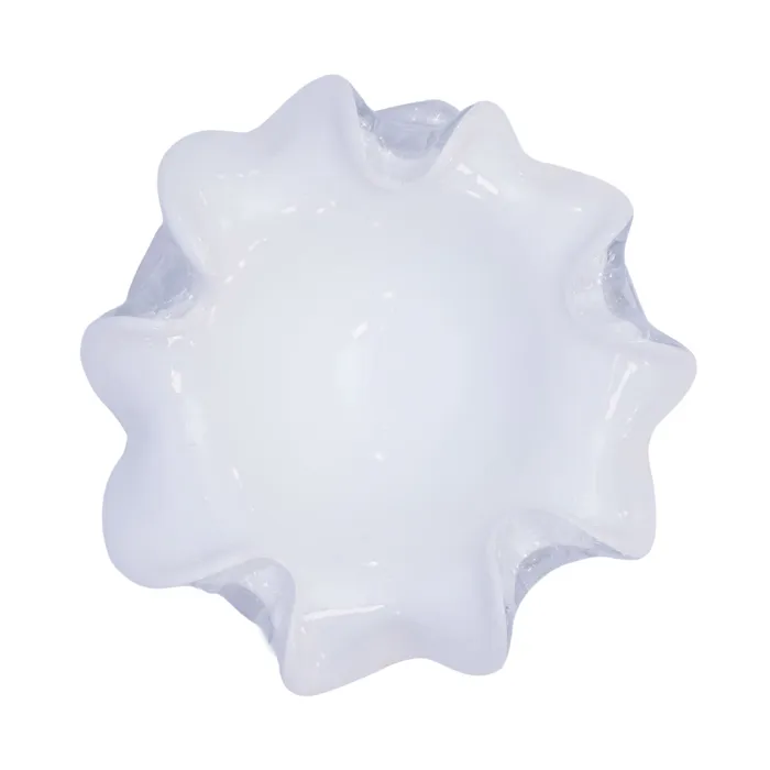 Rings Wave Murano Wave Murano Vase Aurati Center Piece White With Silver Leaf Size 25 Cm Rings Wave Murano Wave Murano Vase Aurati Center Piece White With Silver Leaf Size 25 Cm