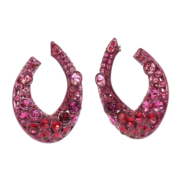 Swarovski Earrings Swarovski Magnetized Earrings Dark MultiColoured