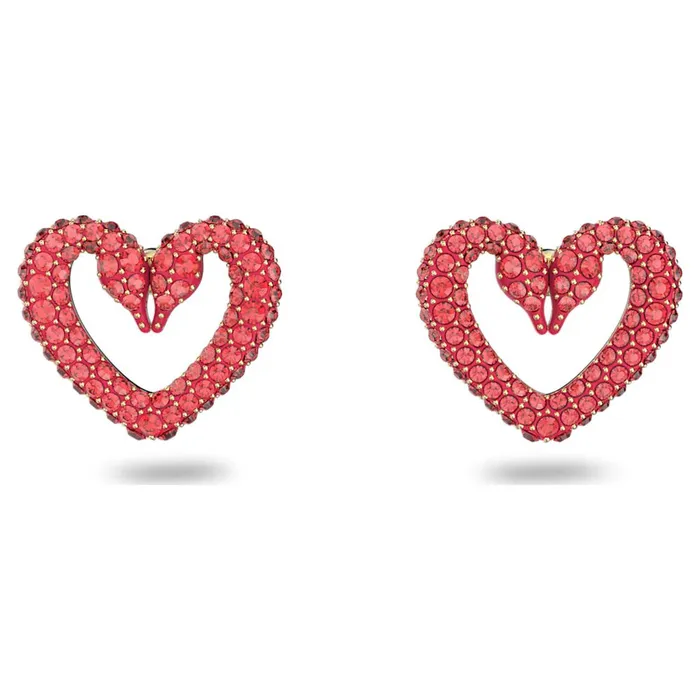 Swarovski Earrings Swarovski Una Stud Earrings Heart Extra small Red Goldtone plated ONE SIZE Swarovski Earrings Swarovski Una Stud Earrings Heart Extra small Red Goldtone plated ONE SIZE