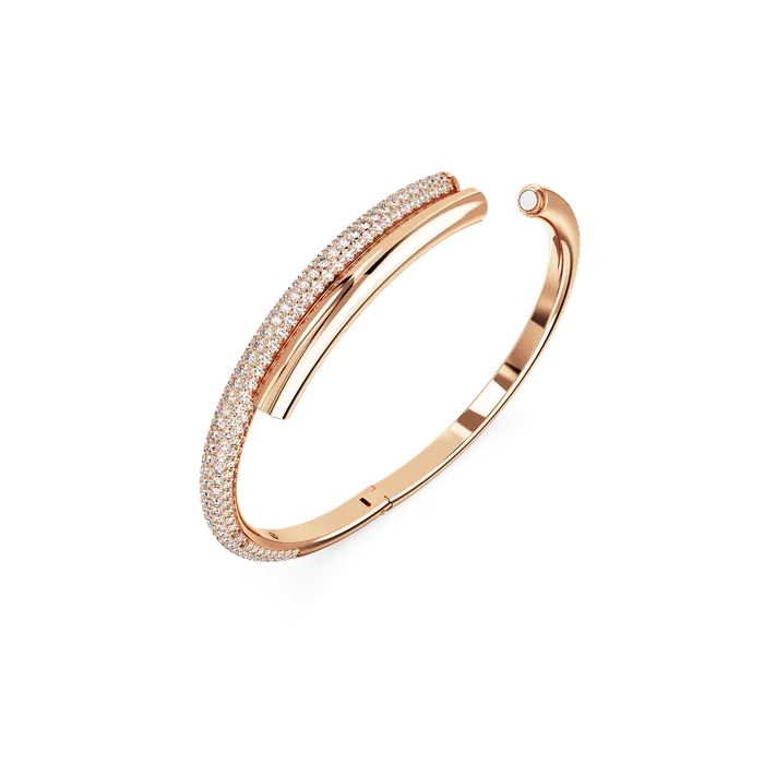 Swarovski Rings Swarovski Dextera Bangle Magnetic Closure White Rose GoldTone Plated Swarovski Rings Swarovski Dextera Bangle Magnetic Closure White Rose GoldTone Plated