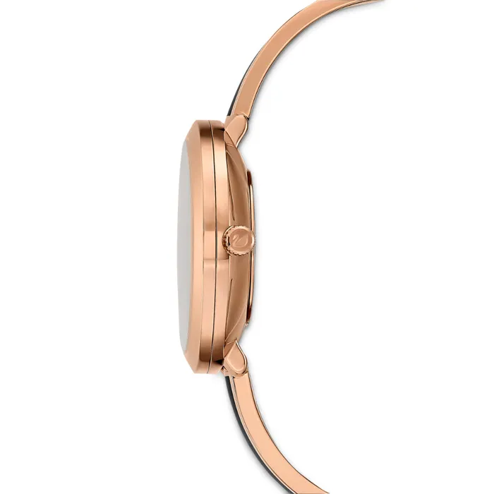 Swarovski Swarovski Crystalline Delight Watch Metal Bracelet Black RoseGold Tone Pvd Bracelets