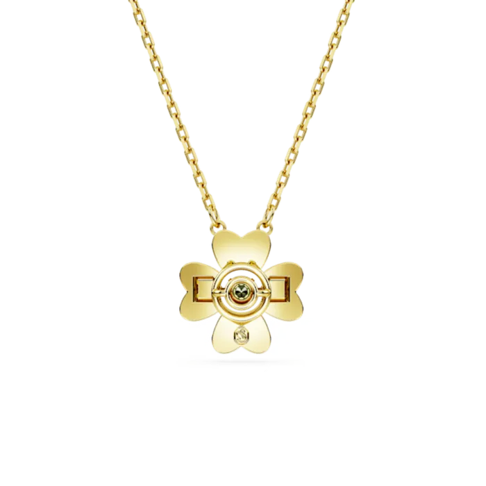 Swarovski Swarovski Idyllia Necklace Clover Green Goldtone plated Necklaces Swarovski Swarovski Idyllia Necklace Clover Green Goldtone plated Necklaces