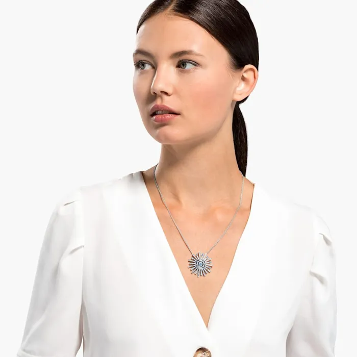 Swarovski SwarovskiSunshine Necklace BlueOne Size Necklaces Swarovski SwarovskiSunshine Necklace BlueOne Size Necklaces