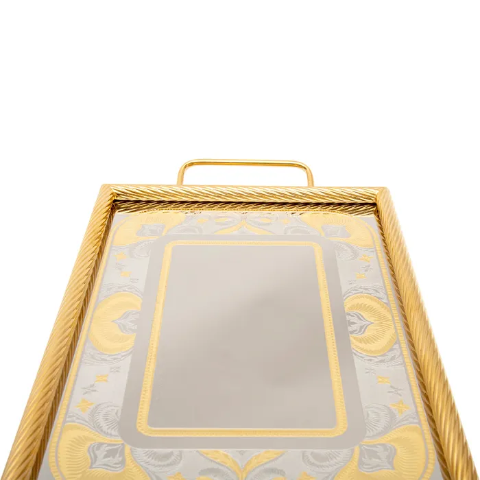 Tresors Naif Gold Rectangular Tray Tresors PreStyled Sets Tresors Naif Gold Rectangular Tray Tresors PreStyled Sets