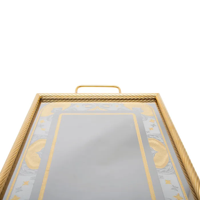 Tresors Naif Gold Rectangular Tray Tresors PreStyled Sets Tresors Naif Gold Rectangular Tray Tresors PreStyled Sets