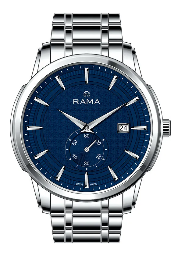 Watches Rama Rama Gents Blue Dial Stainless Steel Quartz Watch