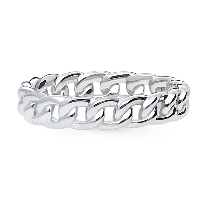 Woven Stackable Band in Sterling Silver BERRICLE Rings