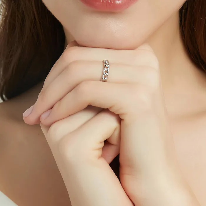 Woven Stackable Band in Sterling Silver BERRICLE Rings