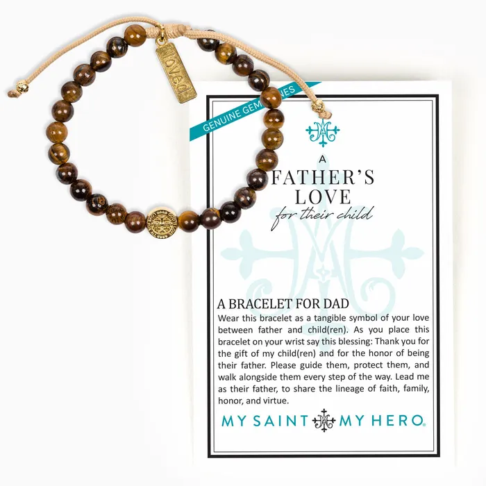 A Fathers Love Bracelet My Saint My Hero Bracelets