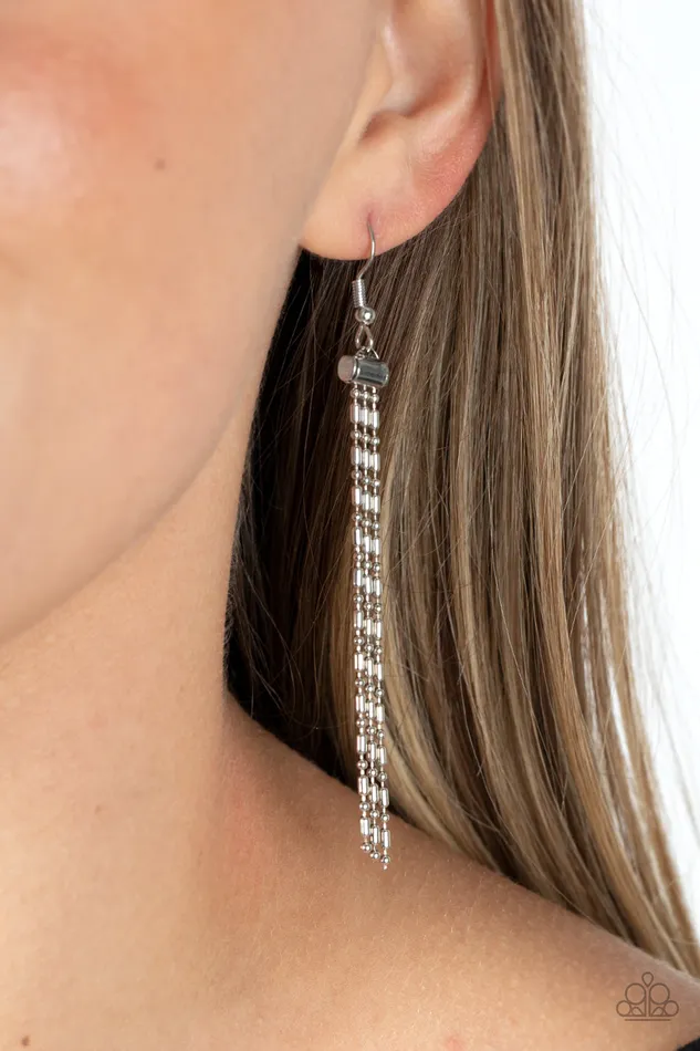 All Eyes On U Jewelry Paparazzi Accessories Cascading Chains Silver Paparazzi Necklace Necklaces