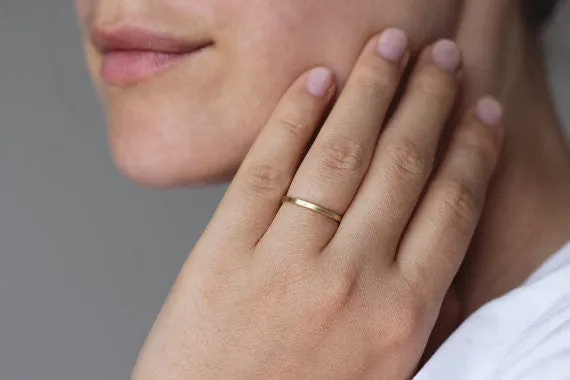 artemer Rings Basic Wedding Band 18k Solid Gold artemer Rings Basic Wedding Band 18k Solid Gold