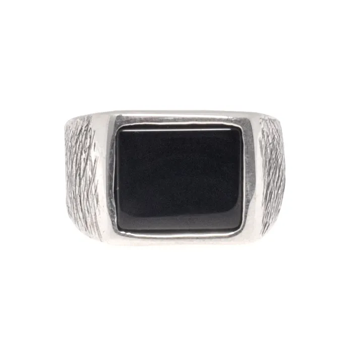 BLACK ONYX RING 925 STERLING SILVER Jess Zabala Jewelry Rings