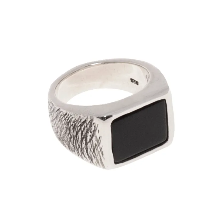 BLACK ONYX RING 925 STERLING SILVER Jess Zabala Jewelry Rings
